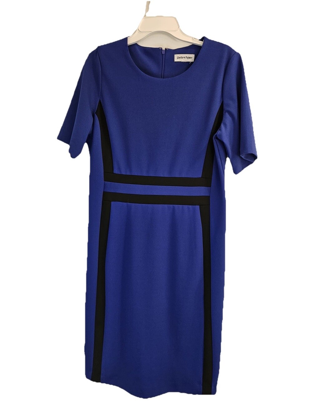 Shelby And Palmer Women's 14 Royal Blue And Black Dress